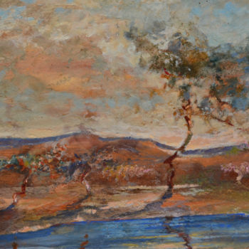 Peinture intitulée "campagne-b." par Philippe Vincendeau, Œuvre d'art originale, Acrylique