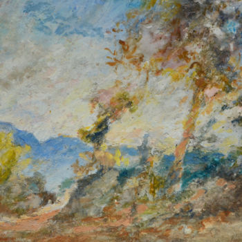 Malerei mit dem Titel "CAMPAGNE c" von Philippe Vincendeau, Original-Kunstwerk, Acryl