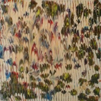 Painting titled "Population" by Marie Phebidias, Original Artwork, Acrylic