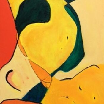 Pintura intitulada "Abstrait" por Marie Phebidias, Obras de arte originais, Acrílico