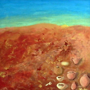 Peinture intitulée "Terre D'Ançêtres" par Marie Phebidias, Œuvre d'art originale