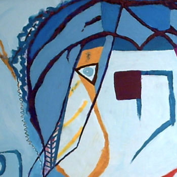 「Hommage à Picasso」というタイトルの絵画 Marie Phebidiasによって, オリジナルのアートワーク, アクリル