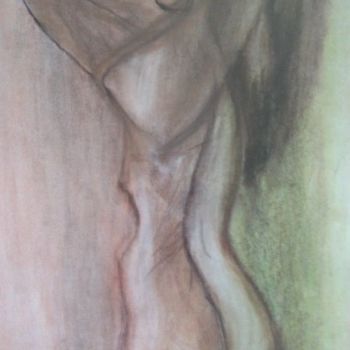 Drawing titled "Nu" by Marie Phebidias, Original Artwork, Pastel