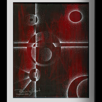 Painting titled "DOTWORK" by Léa Phenix, Original Artwork, Oil