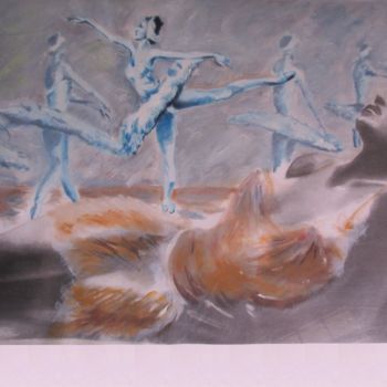 Pittura intitolato "danceuse.jpg" da Philippe Rollet, Opera d'arte originale, Olio