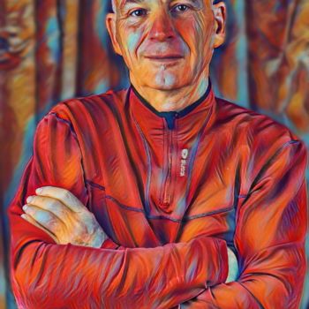 Digital Arts titled "Self Portrait" by Phil 'Philosofree' Cheney, Original Artwork, Digital Painting