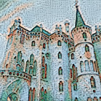 Arte digitale intitolato "Castles in the Air" da Phil 'Philosofree' Cheney, Opera d'arte originale, Pittura digitale