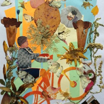 Collages titulada "BICYCLE." por Phil Colisov, Obra de arte original, Otro