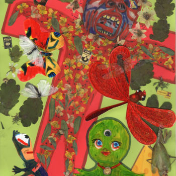 Collages intitulée "Holly Family." par Phil Colisov, Œuvre d'art originale, Autre