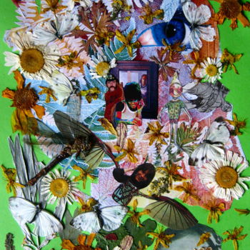 Collagen mit dem Titel "UNITOPIA." von Phil Colisov, Original-Kunstwerk, Andere