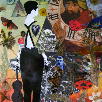 Collagen mit dem Titel "We and time." von Phil Colisov, Original-Kunstwerk, Andere