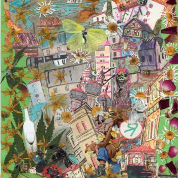 Collages titled "Bustin` out for ros…" by Phil Colisov, Original Artwork, Other