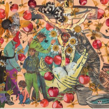 Collages intitulée "Family tree." par Phil Colisov, Œuvre d'art originale, Autre
