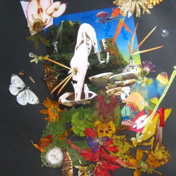 Collages intitulée "Over the hills and…" par Phil Colisov, Œuvre d'art originale, Autre