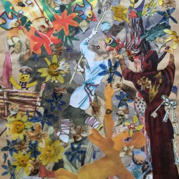 Collages intitolato "Faith,religions,fry…" da Phil Colisov, Opera d'arte originale, Altro