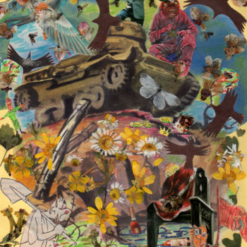 Collages intitulée "the man from UTOPIA…" par Phil Colisov, Œuvre d'art originale, Autre