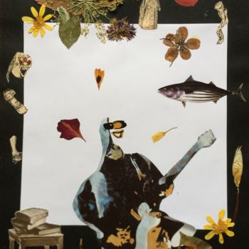 Collages getiteld "The Fish." door Phil Colisov, Origineel Kunstwerk, Anders