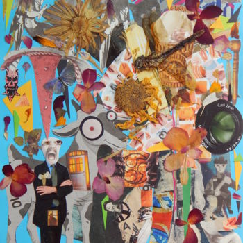 Collages intitulée "Who." par Phil Colisov, Œuvre d'art originale, Autre