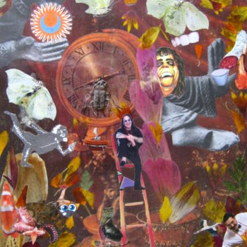 Collagen mit dem Titel "Alice in the wonder…" von Phil Colisov, Original-Kunstwerk, Andere