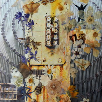 "Stairway to heaven" başlıklı Kolaj Phil Colisov tarafından, Orijinal sanat, Petrol