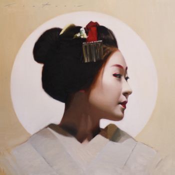 Painting titled "Katsunosuke" by Phil Couture, Original Artwork, Oil