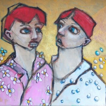 Painting titled "Tes dents s'barrent" by Pilip, Original Artwork, Acrylic