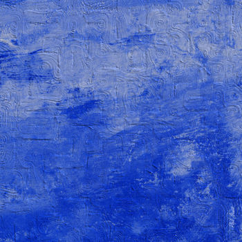 Arts numériques intitulée "Blue petroglyphs" par Phil Mart, Œuvre d'art originale, Peinture numérique