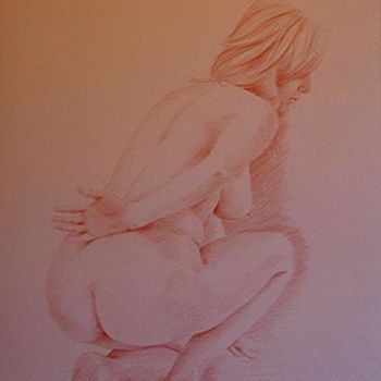 Painting titled "figura femminile" by Filippo Liardo, Original Artwork, Oil