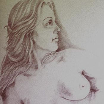 Malerei mit dem Titel "figura femminile" von Filippo Liardo, Original-Kunstwerk, Öl