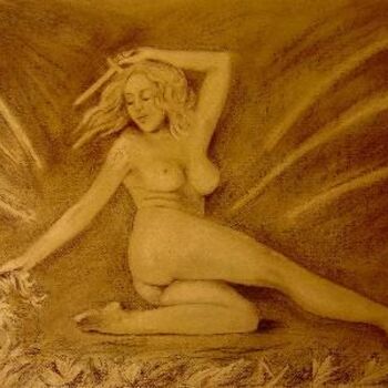 Pittura intitolato "Melpomene" da Filippo Liardo, Opera d'arte originale, Olio