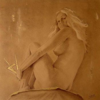 Картина под названием "Urania" - Filippo Liardo, Подлинное произведение искусства, Масло