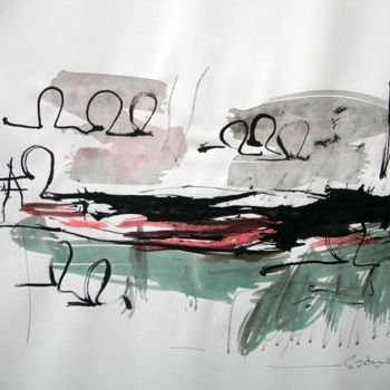 Painting titled "AU VERGER - SANS TI…" by Sadon Gérard, Original Artwork