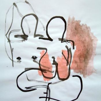 绘画 标题为“LA COPPIA - 4/5” 由Sadon Gérard, 原创艺术品, 油