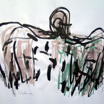 Peinture intitulée "ARCANGELI" par Sadon Gérard, Œuvre d'art originale