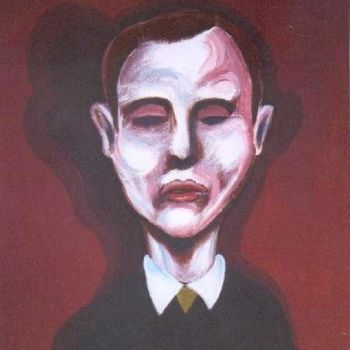 Painting titled "homme aveugle" by Phil Grédisset, Original Artwork
