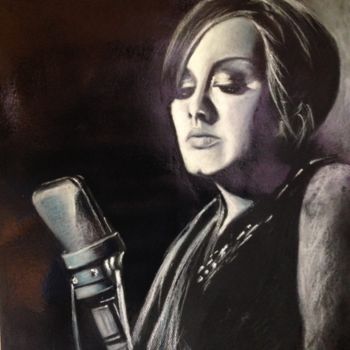 Painting titled "Adele" by Philip Golden, Original Artwork, Pastel Mounted on Cardboard