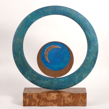 Sculpture titled "Cycles V" by Philip Hearsey, Original Artwork, Bronze