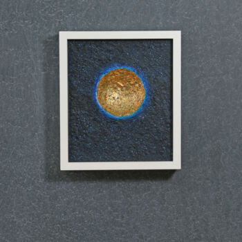Sculpture titled "Night Sea" by Philip Hearsey, Original Artwork, Resin Mounted on Other rigid panel