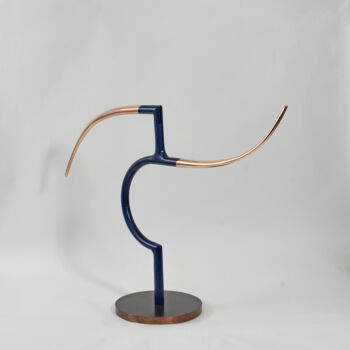 Sculpture intitulée "The Lines Between" par Philip Hearsey, Œuvre d'art originale, Bronze