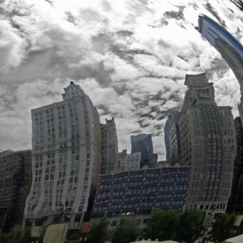 Fotografia zatytułowany „Chicago - Cloud 2” autorstwa Philip Rejean, Oryginalna praca, Fotografia cyfrowa Zamontowany na Kar…