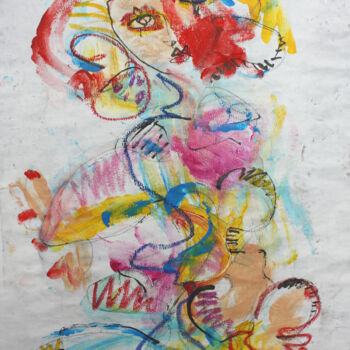 Malerei mit dem Titel "DANSEUSE DE REVE" von Philip/Ulrike Langen, Original-Kunstwerk, Acryl