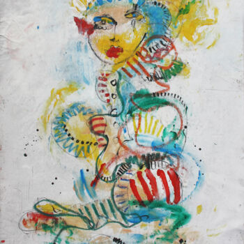 Malerei mit dem Titel "NON DA QUESTO MONDO" von Philip/Ulrike Langen, Original-Kunstwerk, Acryl