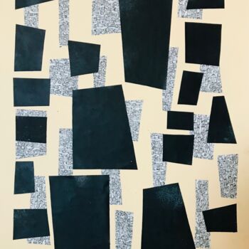 Κολάζ με τίτλο "Collage Dancing" από Philip Vencken, Αυθεντικά έργα τέχνης, Κολάζ