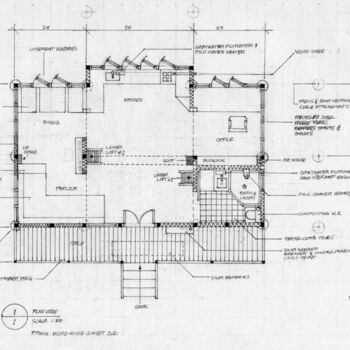 Dibujo titulada "Micro-house/Maison-…" por Philipp Pahin, Obra de arte original, Tinta