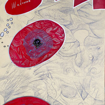 Disegno intitolato "Poster 197" da Philipp Rukavishnikov, Opera d'arte originale, Acrilico