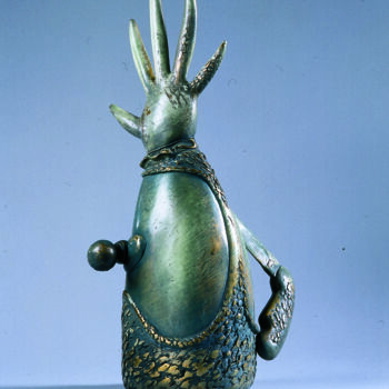 Skulptur mit dem Titel "Teapot 14" von Philipp Rukavishnikov, Original-Kunstwerk, Bronze