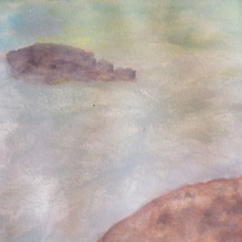 Картина под названием "Etude bord de mer" - Philippe Reclus, Подлинное произведение искусства, Акварель