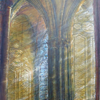 Malerei mit dem Titel "L'éclat-de-vitre" von Philippe Lasselin, Original-Kunstwerk, Acryl