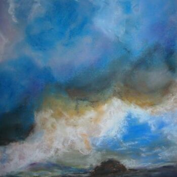 Dessin intitulée "Ciel d'orage." par Philippe Allier, Œuvre d'art originale