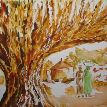 Painting titled "Arbre de 1000 ans e…" by Philippe Allier, Original Artwork